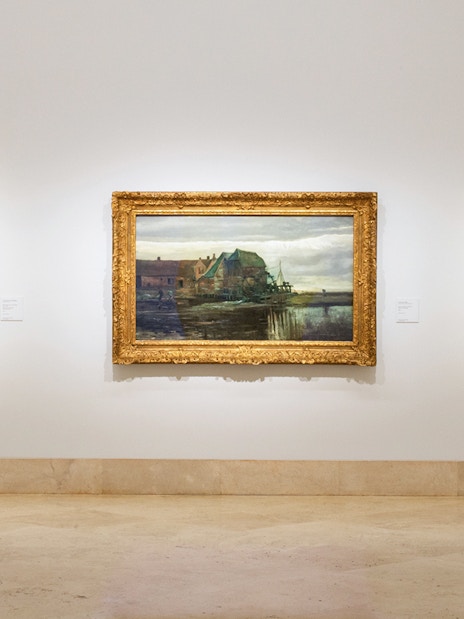 Paintings displayed in Thyssen-Bornemisza Museum gallery, Madrid.