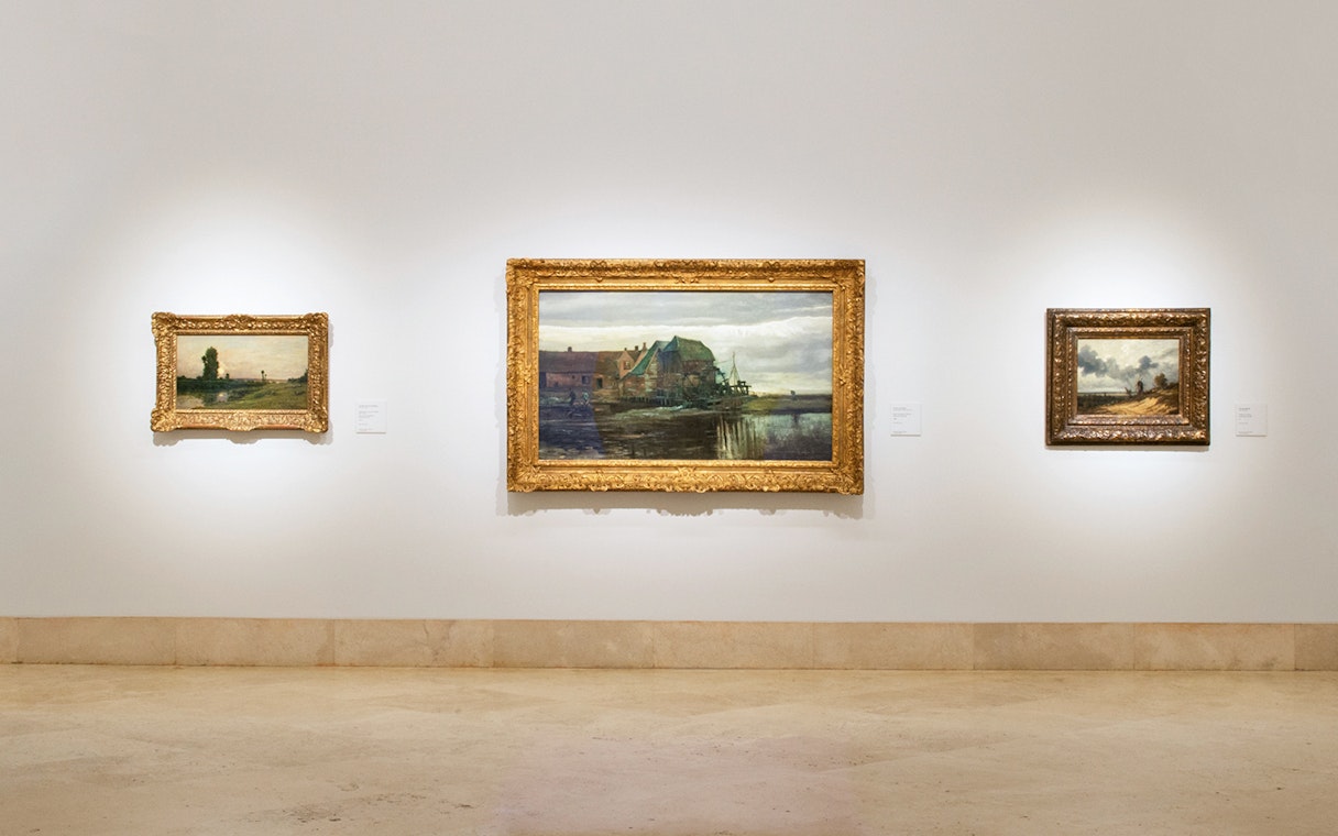 Paintings displayed in Thyssen-Bornemisza Museum gallery, Madrid.