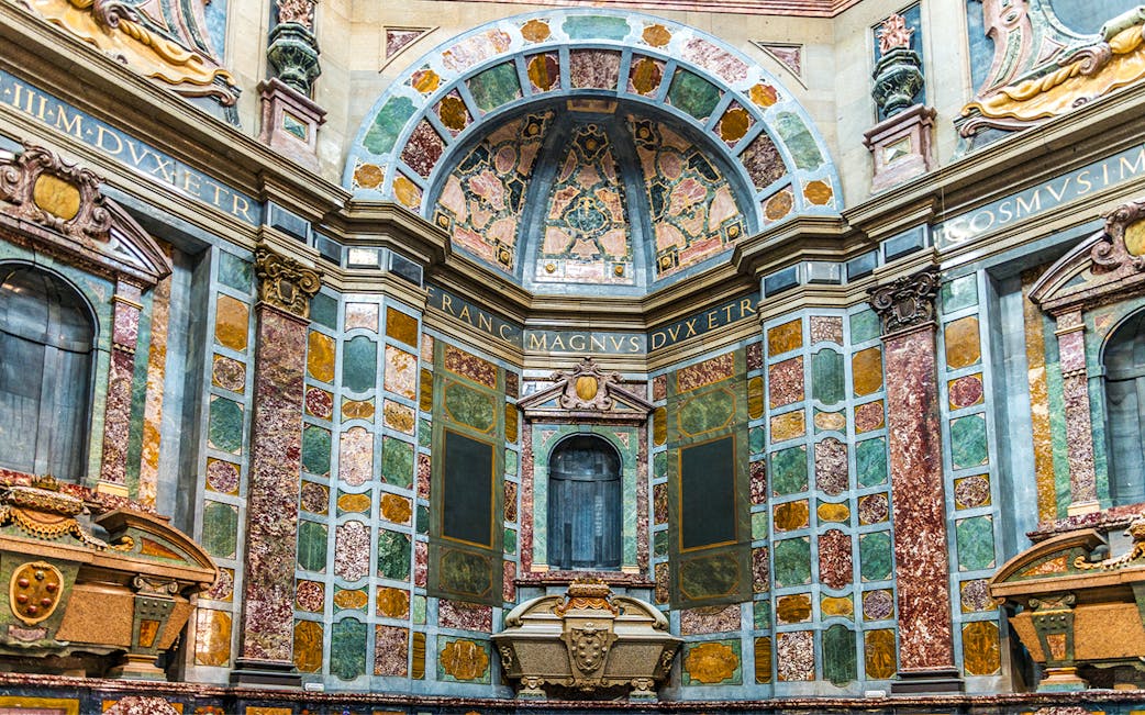 Interior of the Medici Chapels, Florence