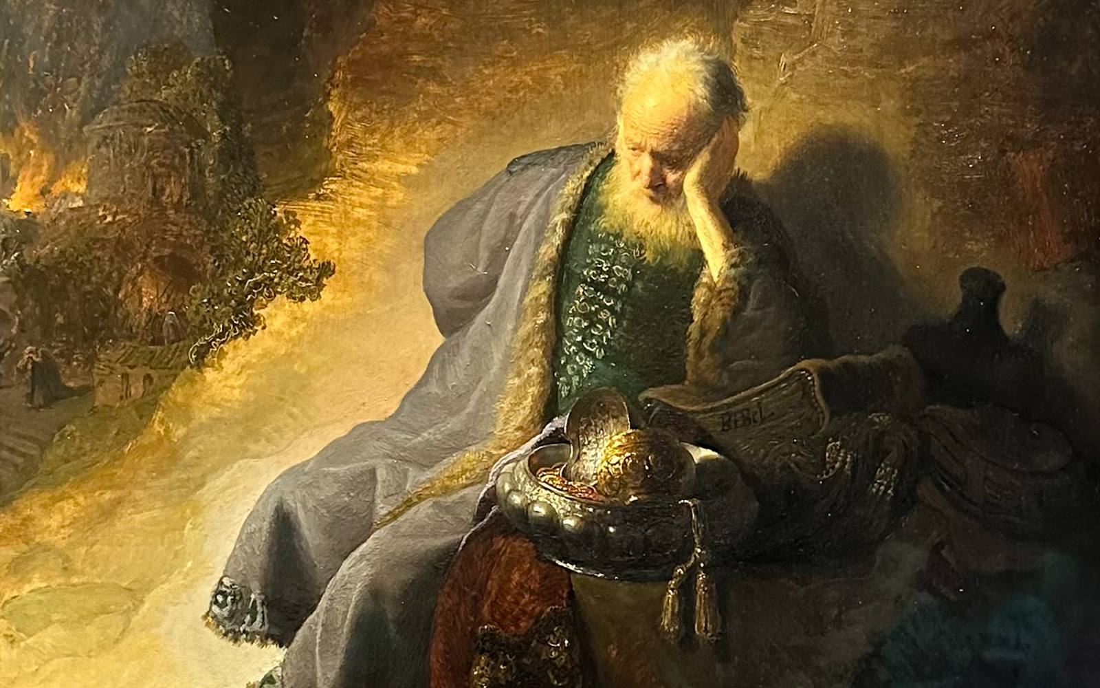 Jeremiah Lamenting the Destruction of Jerusalem by Rembrandt at the Rijksmuseum