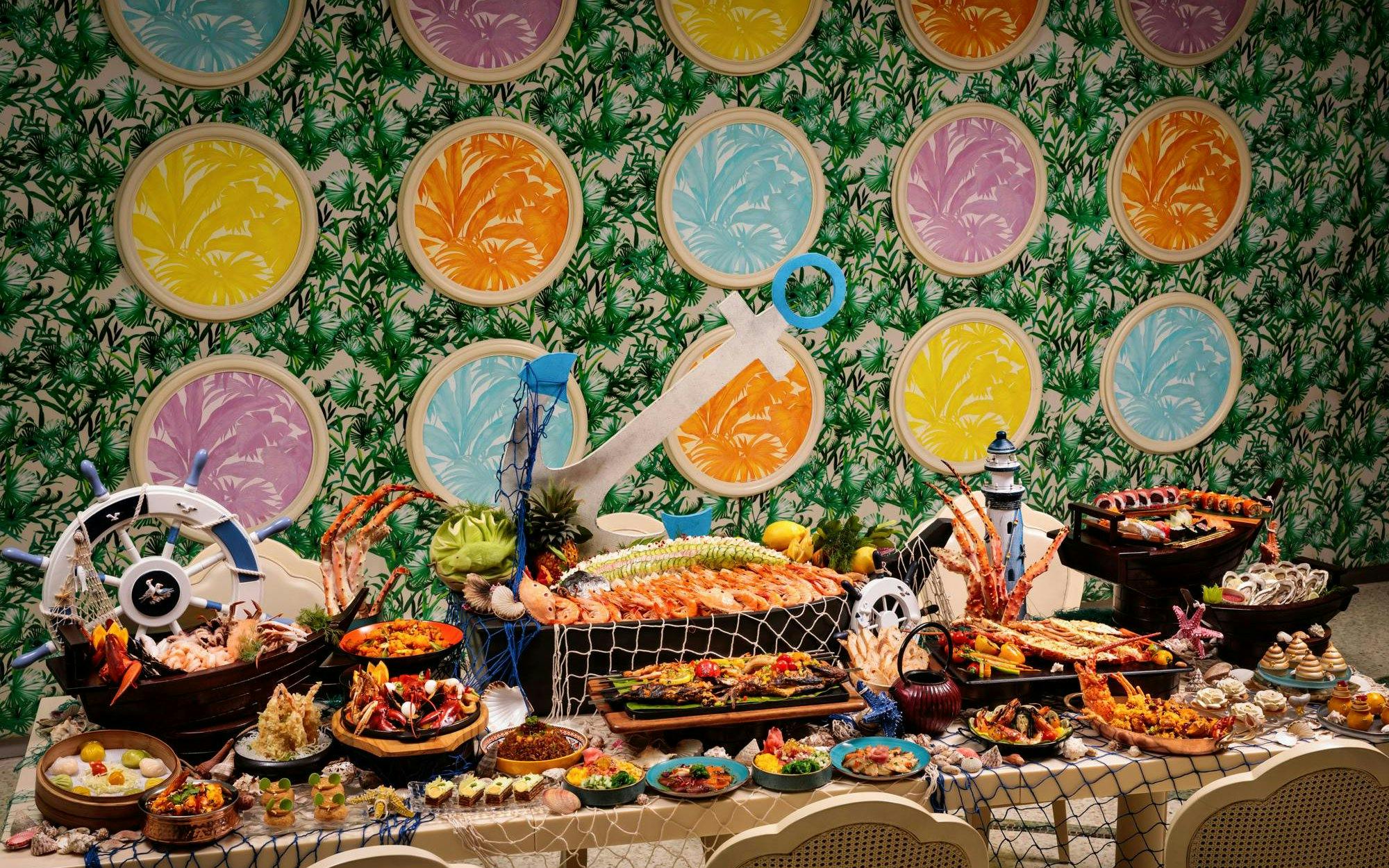 palazzo versace dubai: „giardino ocean feast“-abend-buffet-5