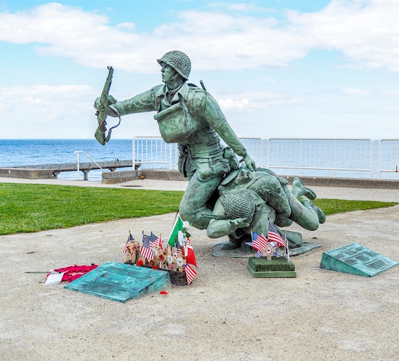 Eiffel Tower view from Seine River cruise on Paris to Normandy tour.