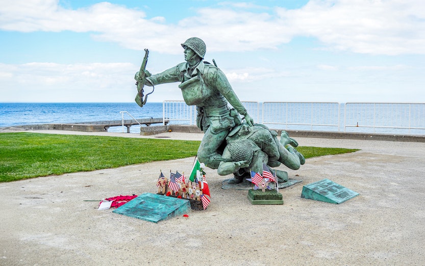 Eiffel Tower view from Seine River cruise on Paris to Normandy tour.