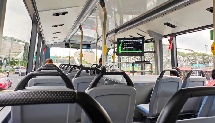 Interior of a Bus.