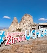 Utsiktspunktet ved Uchisar-slottet