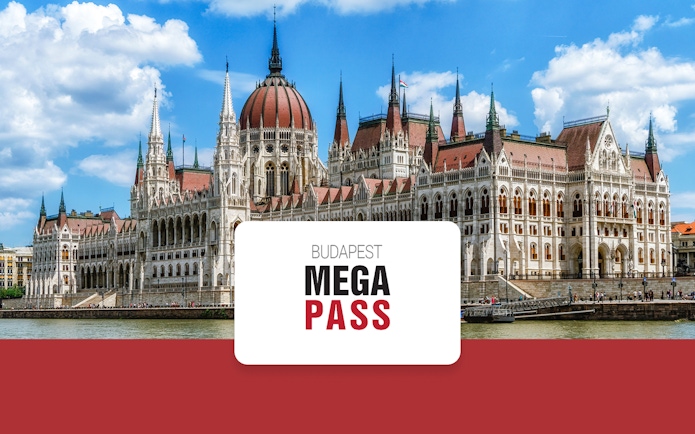 Hungarian Parliament building by the Danube River in Budapest.