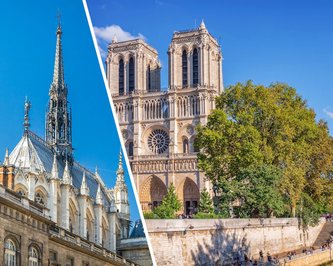 Sainte-Chapelle Entry Ticket + Notre-Dame Exterior Guided Tour