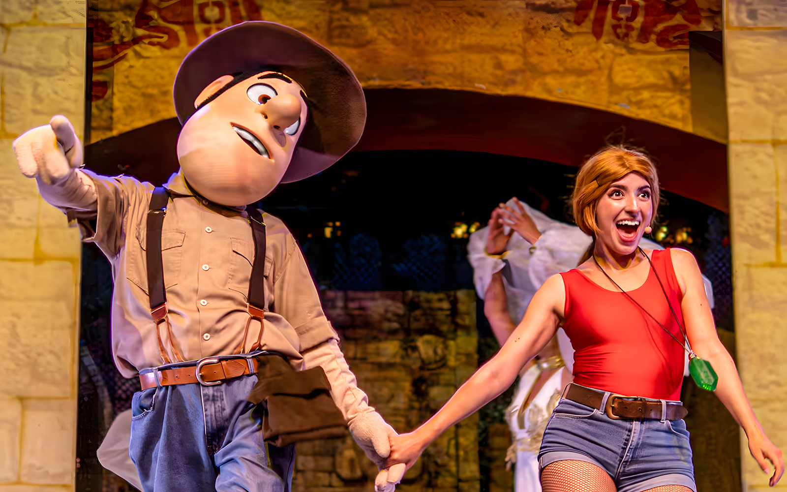 Tadeo Jones adventure ride at Port Aventura, searching for King Midas's necklace.