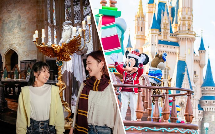 Visitors in the Great Hall at Hogwarts, Warner Bros. Studio Tour Tokyo.
