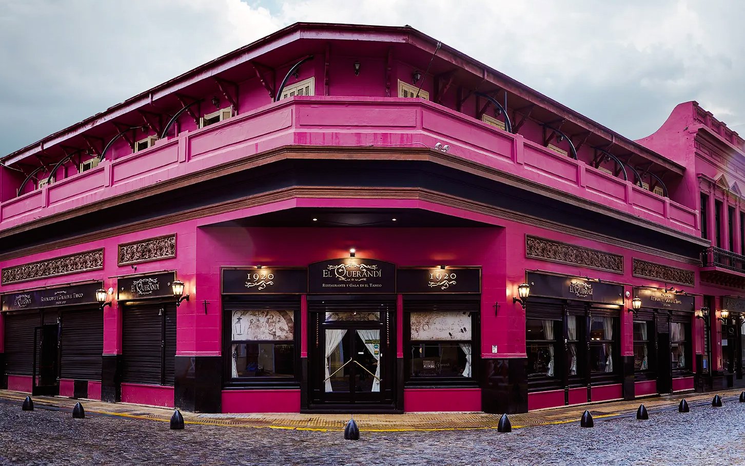 El Querandí Tango Show building exterior in Buenos Aires, Argentina.