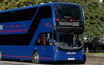 Edinburgh Airport Express bus for city center transfer.