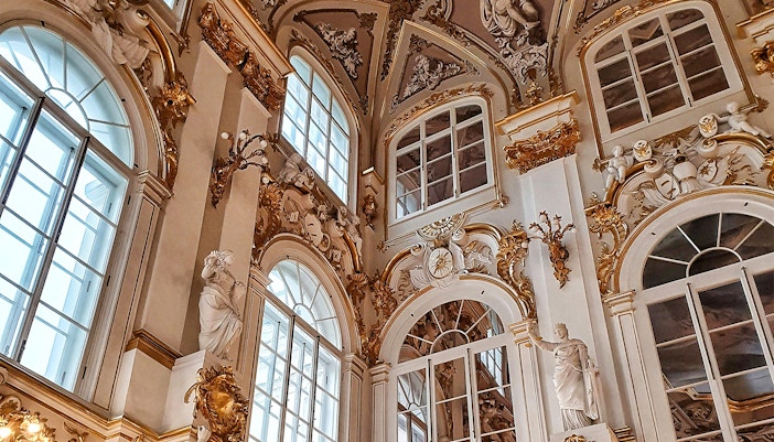 Amalienburg Hunting Lodge in Munich, Germany, showcasing ornate Rococo architecture.