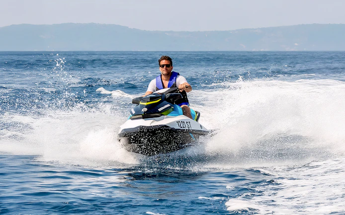 Jet Ski Safari Split with Speedboat Transfer & Beach Break