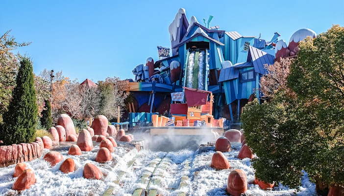 Dudley Do-Right's Ripsaw Falls water ride at Islands of Adventure, Orlando.