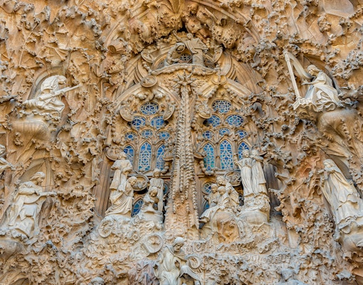 Sagrada Familia Nativity Facade - Multiple elements