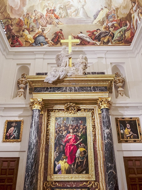 The Disrobing of Christ painting by El Greco at Toledo Cathedral, Spain.