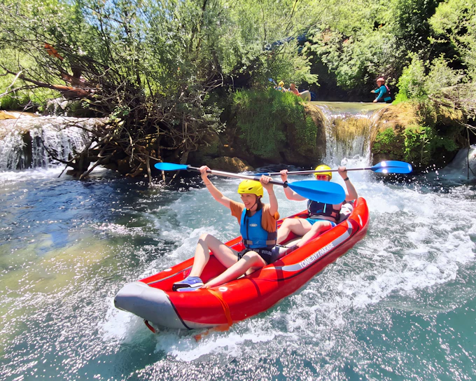 From Plitvice Lakes: Mrežnica Canyon Waterfalls Kayaking Adventure