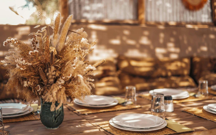 From Marrakesh: Sunset Agafay Desert Luxury Camp Experience with 3-Course Dinner, Pool Access & Dinner Show