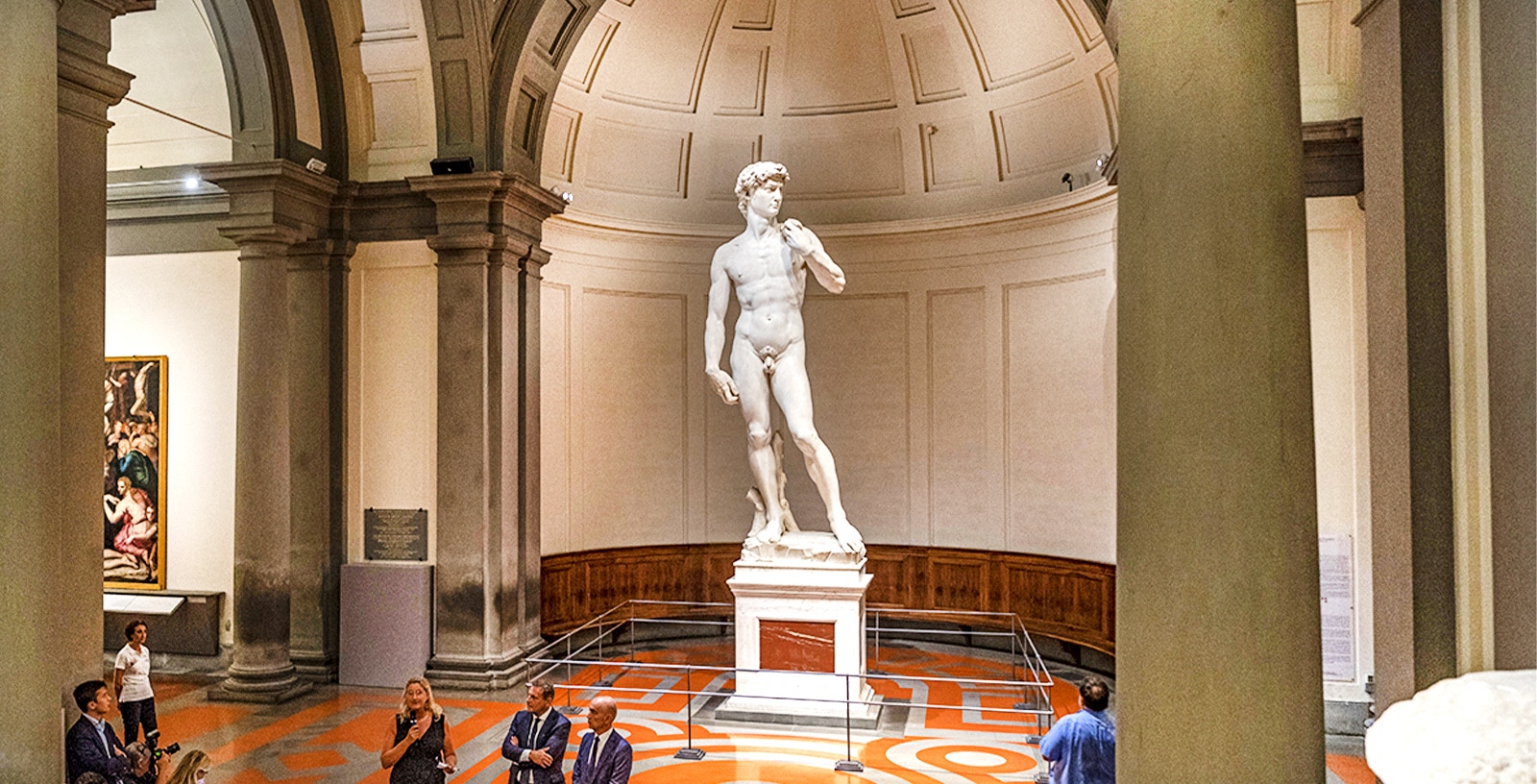 Michelangelo's David statue at Florence's Accademia Gallery.
