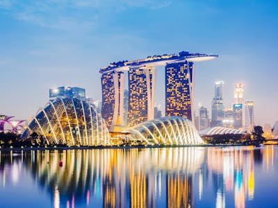around OCBC Skyway at Gardens by the Bay Singapore - Marina Bay Sands SkyPark