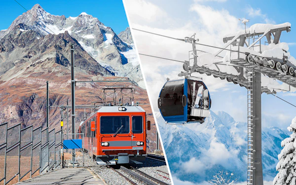 Round-Trip Train Tickets to Gornergrat from Zermatt + Zermatt Shuttle Tickets