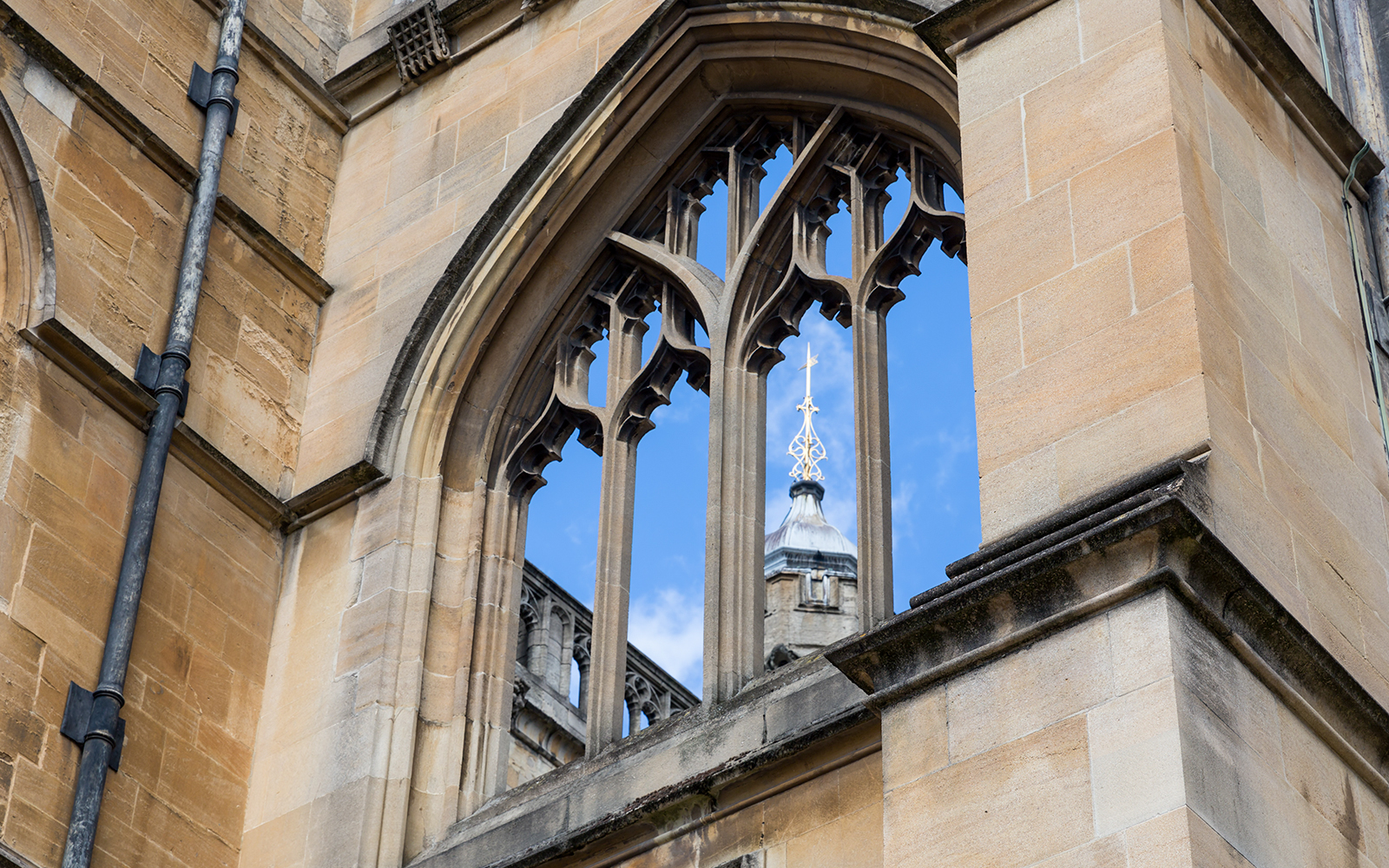 Gothic window detail at St. George's Chapel, Windsor Castle.