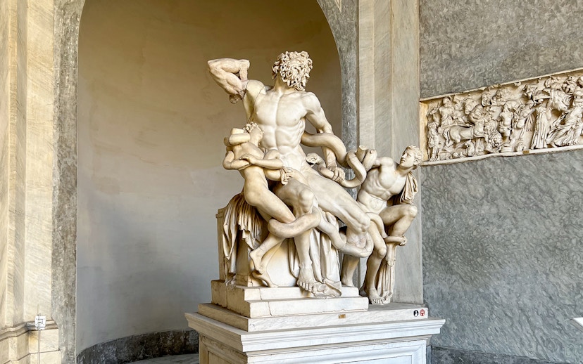 Laocoön and His Sons sculpture in Vatican Museums, Vatican City.