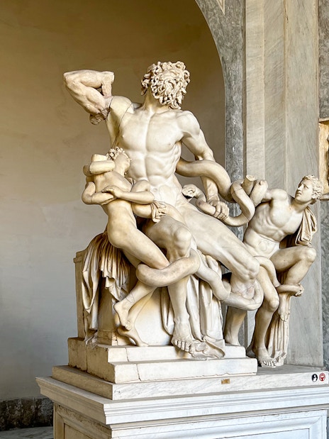 Laocoön and His Sons sculpture in Vatican Museums, Vatican City.
