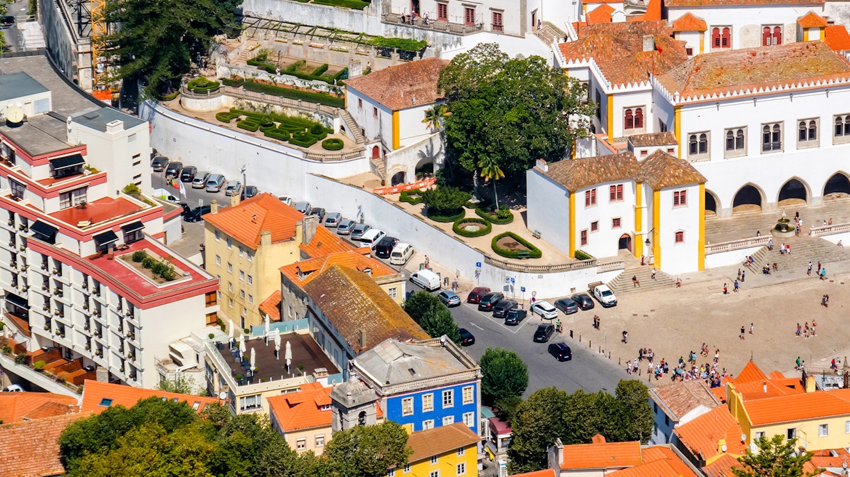 Sintra Palace Car Parking area.