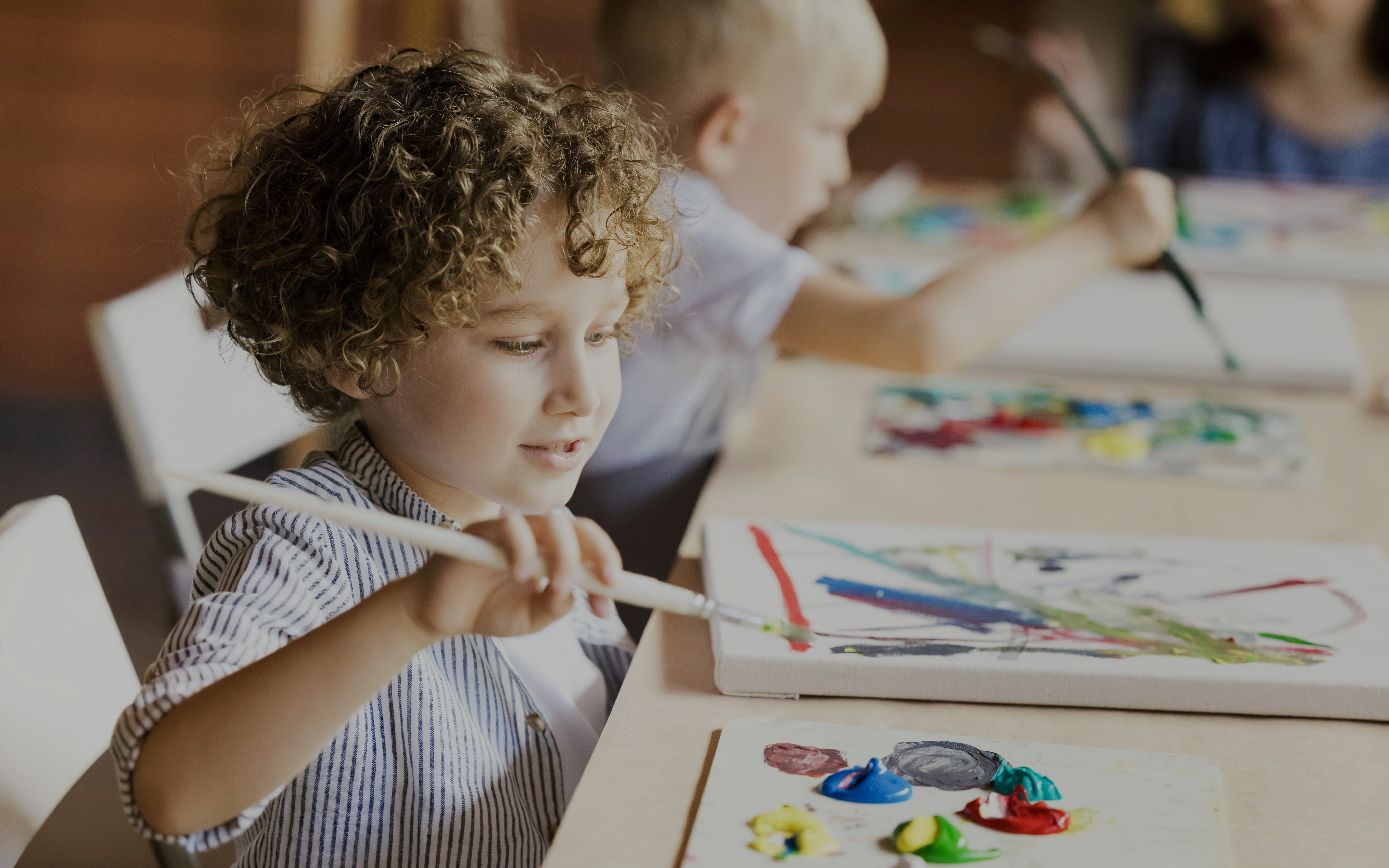 A child playing at Scribblescape, Dopamine Land, Dubai
