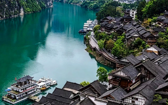from chongqing: chiyou jiuli city, gongtan ancient town and wujiang river day trip-2
