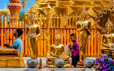Chiang Mai Doi Suthep Temple and Wat Pha Lat Small-Group Guided Hike on Monk's Trail