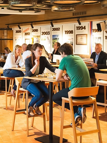 Visitors enjoying a tasting experience at the Slivovitz Museum.