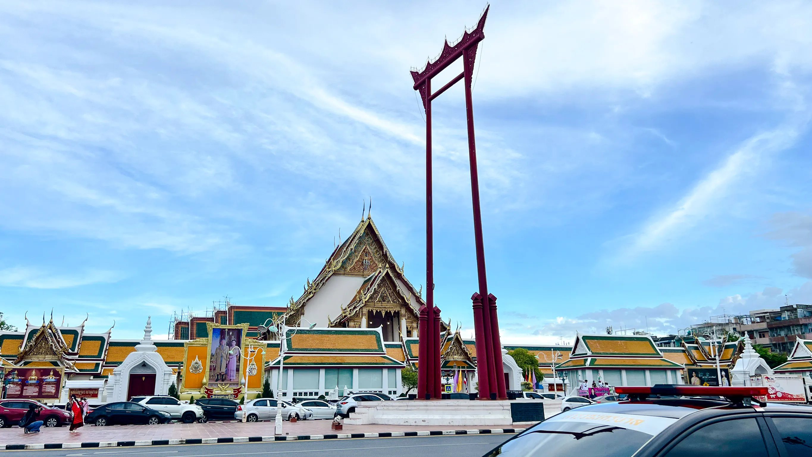 vandretur i bangkoks gamlebyen for liten gruppe: giant swing, loha prasat og golden mount-1