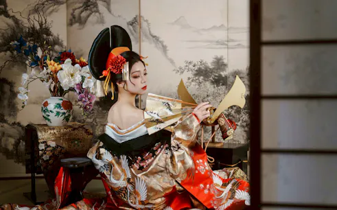 experiencia de transformación en oiran en dazaifu ~una experiencia fotográfica especial en la que te envuelves en la belleza tradicional japonesa~-1
