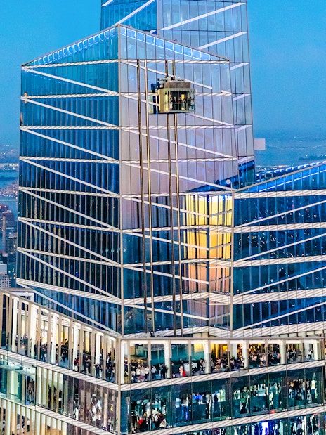 Summit One Vanderbilt exterior with city skyline in New York City.