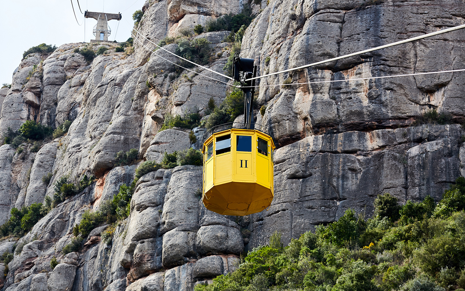 Montserrat Monastery via yellow cable car
