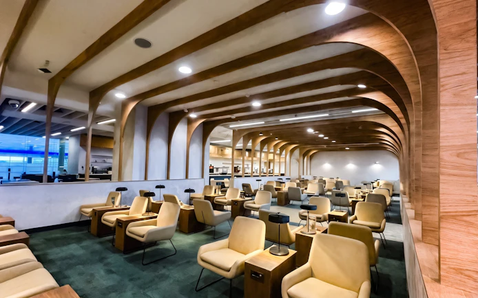 Phoenix Lounge seating area at Dublin Airport Terminal 1 with modern design.