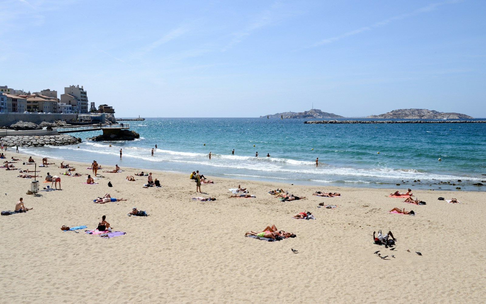 bus turístico marsella, Playa de los Catalanes en Marsella