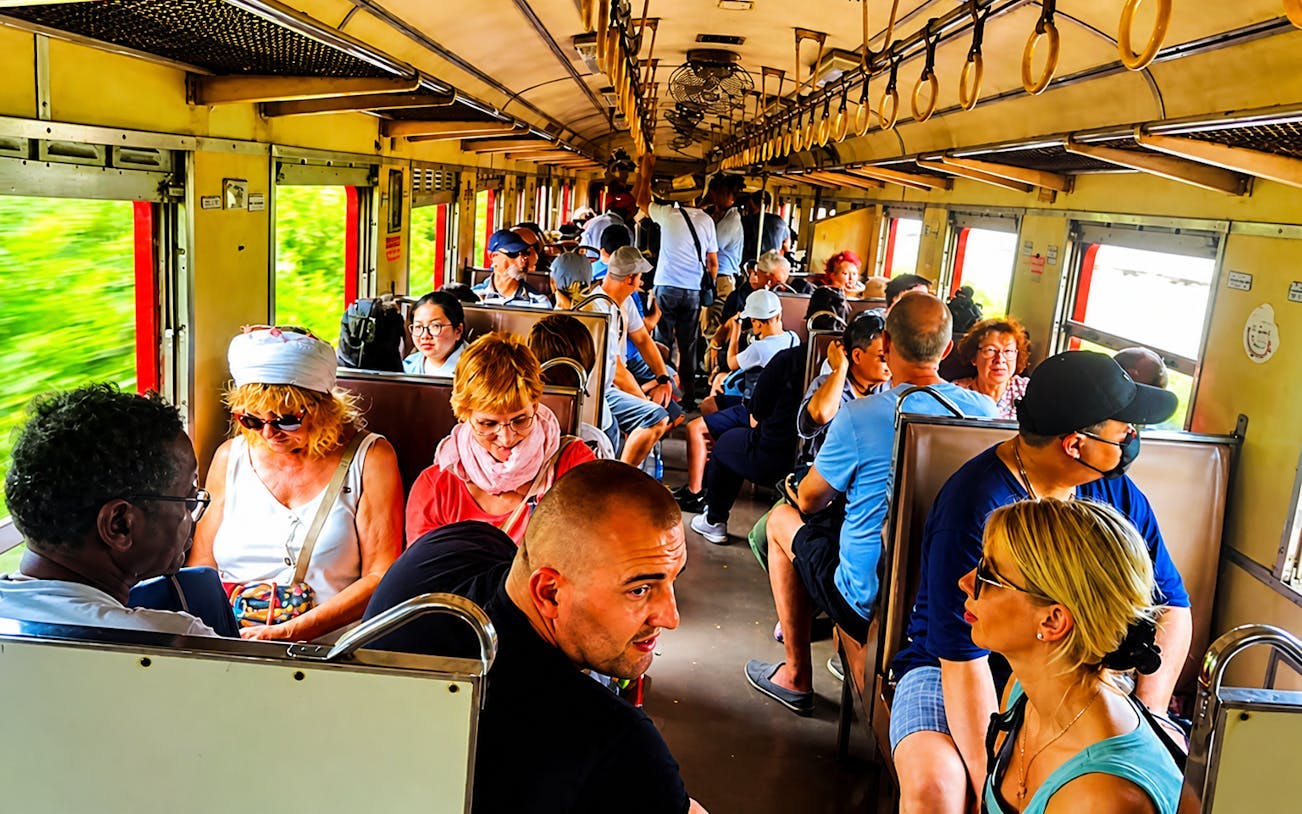 private tour: maeklong train market, floating market and klo-1