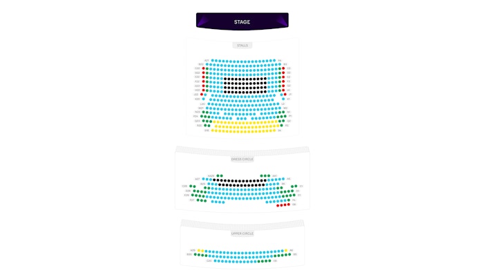 Criterion Theatre seating plan