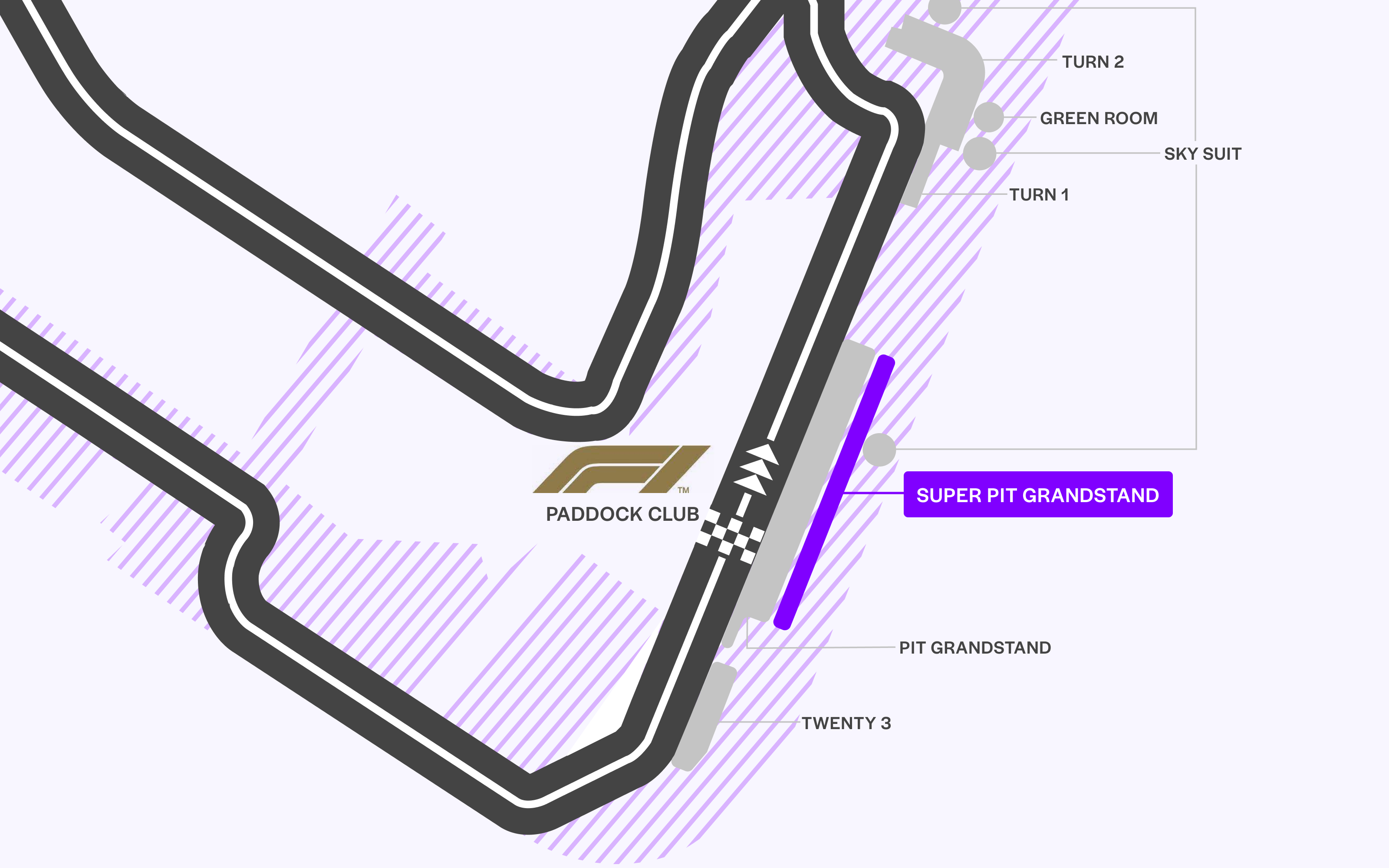 Formula 1 Singapore Grand Prix seating plan