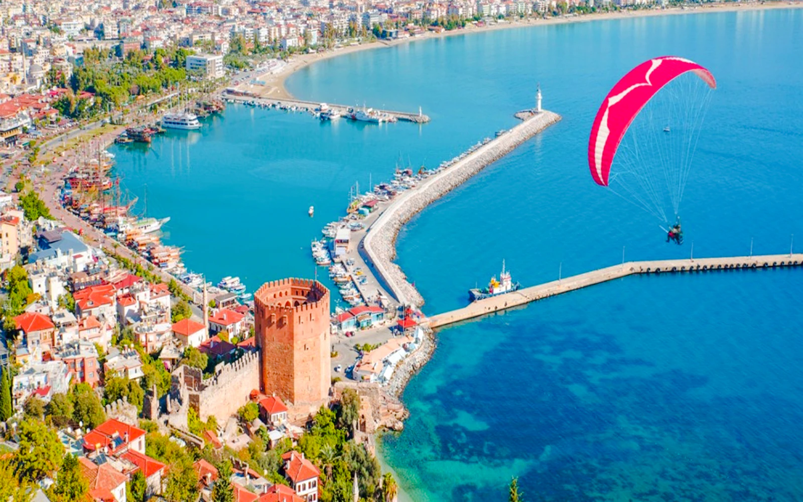 Alanya Tandem Paragliding with Hotel Transfers
