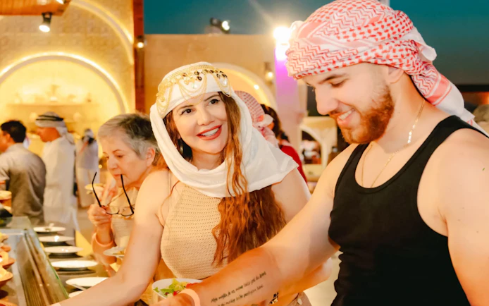 Dubai Evening Desert Safari with 4x4 Dune Bashing, BBQ Dinner, Live Shows & Hotel Transfers