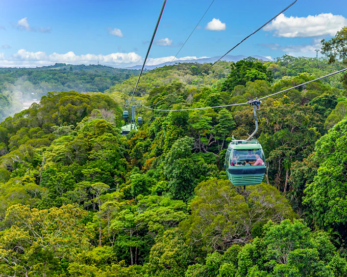 From Port Douglas: Scenic Train & Skyrail Kuranda Tour with Transfers