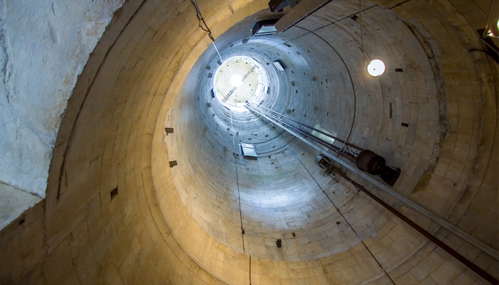 inside leaning tower of pisa