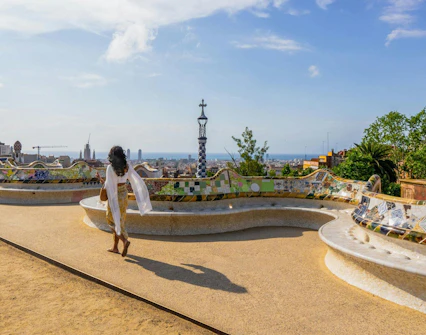 Slow traveller at Park Guell