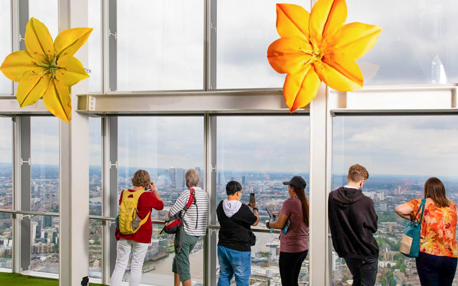 visitors enjoying View from The Shard