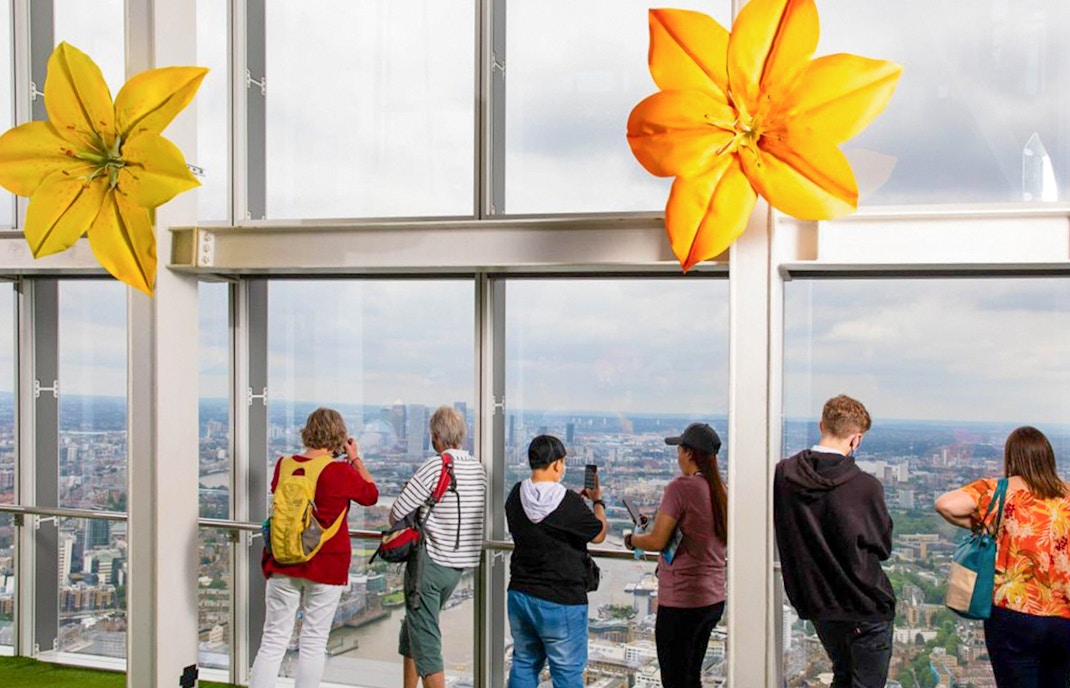 visitors enjoying View from The Shard