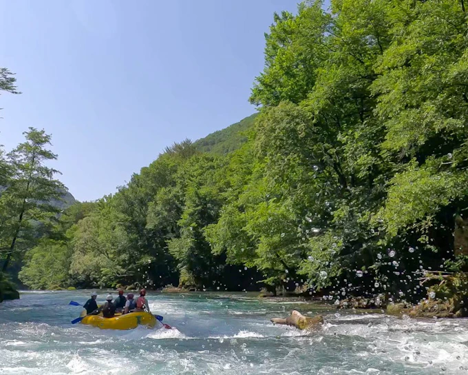 Epic Una whitewater rafting in Croatia